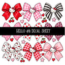 Hello UV DTF Decal sheets 11 Designs available