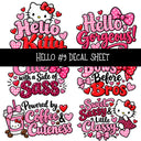 Hello UV DTF Decal sheets 11 Designs available
