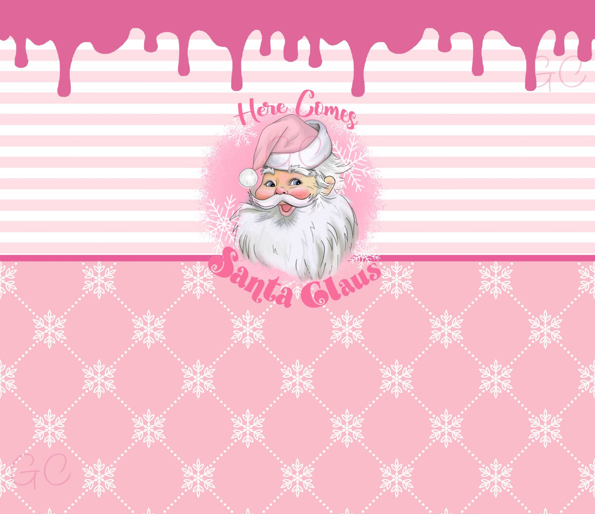 Here Comes Santa Clause wrap 20oz straight