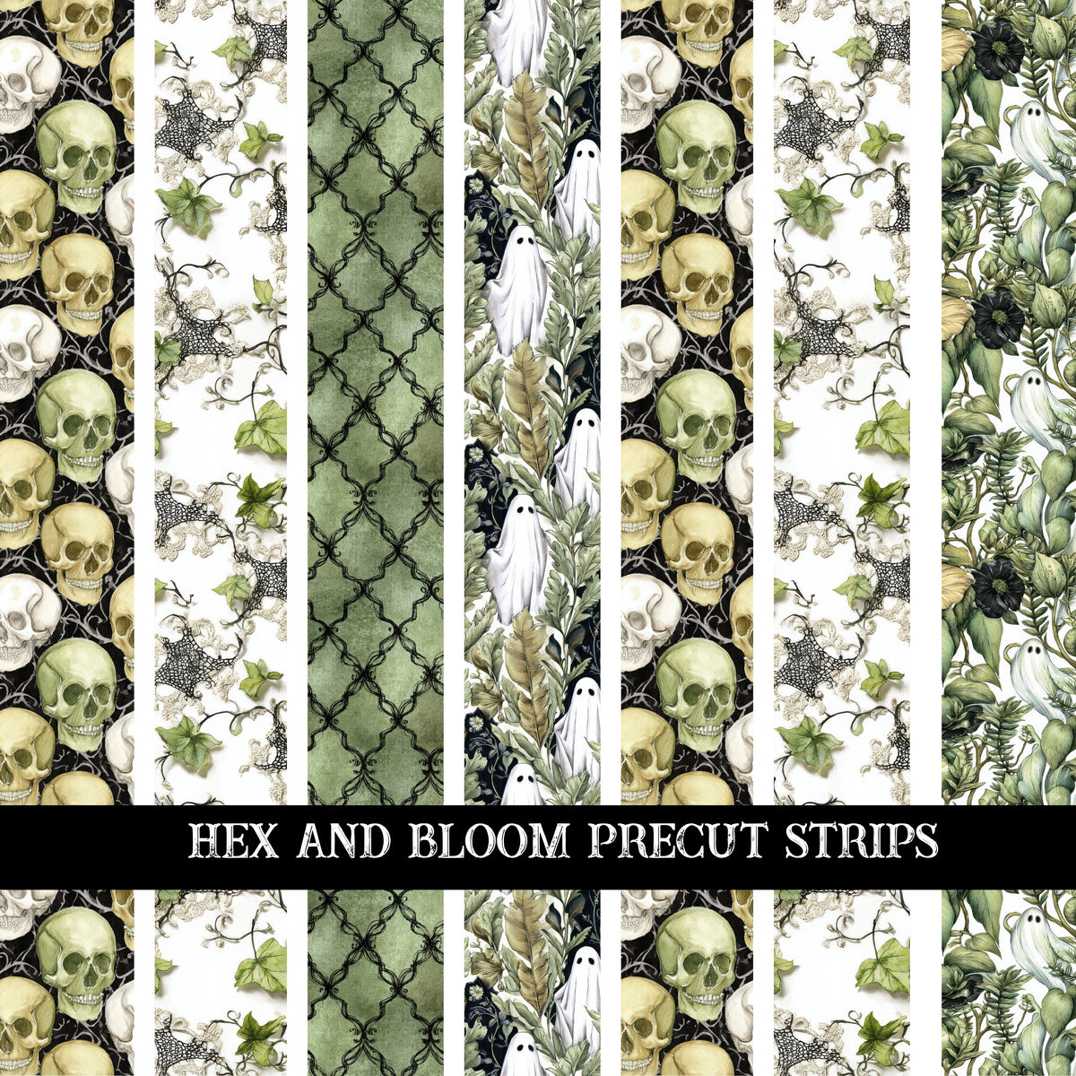 Hex and Bloom precut Strips 12x12 vinyl sheet