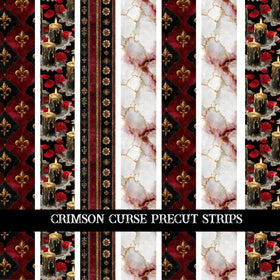 Crimson Curse precut Strips 12x12 vinyl sheet