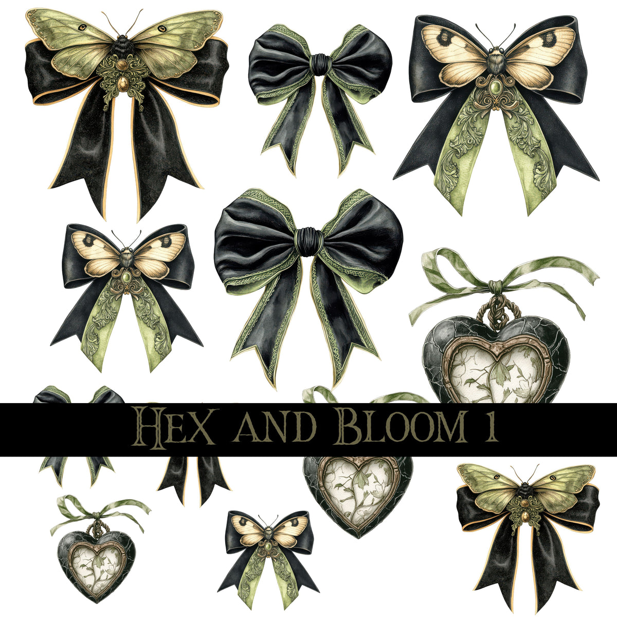 Hex and Bloom Collection Decal sheets- 8 styles