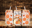 Hey there Pumpkin 16oz UV DTF Libbey Wrap