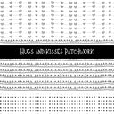 Hugs and Kisses Doodle Patchwork Set