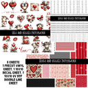 Hugs and Kisses Doodle Patchwork Set