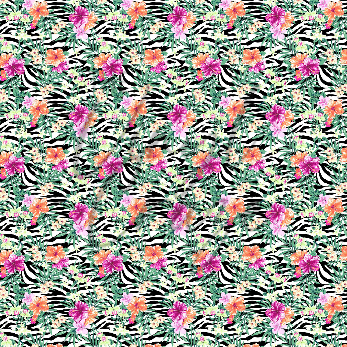 Hibiscus Zebra - Adhesive Vinyl
