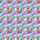 Hibiscus And Palm - Adhesive Vinyl