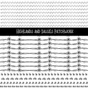 Highland and Daisies Doodle Patchwork Set