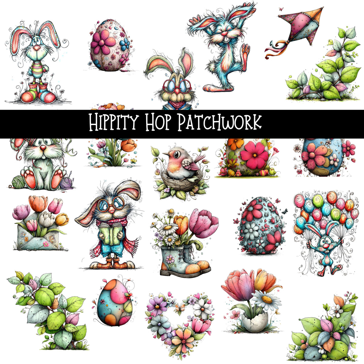 Hippity Hop Patchwork Set
