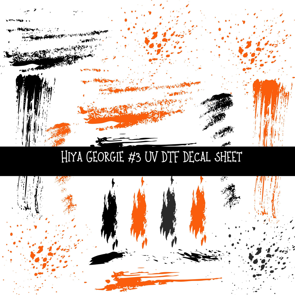 Hiya Georgie UV DTF Decal sheets 3 Designs available