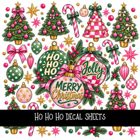 Ho Ho Ho UV DTF Decal sheets