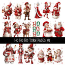 Ho Ho Ho Torn Pages UV DTF Decal sheets 11 Designs available