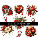 Ho Ho Ho Torn Pages UV DTF Decal sheets 11 Designs available