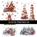 Ho Ho Ho Torn Pages UV DTF Decal sheets 11 Designs available