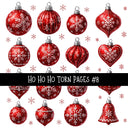 Ho Ho Ho Torn Pages UV DTF Decal sheets 11 Designs available