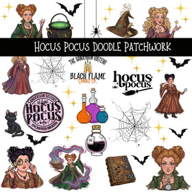 Hocus Pocus Doodle Patchwork Set