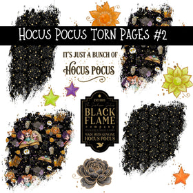 Hocus Pocus Torn Pages UV DTF Decal sheets 3 designs available