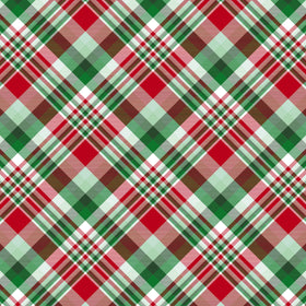 Holiday Plaid - Adhesive Vinyl