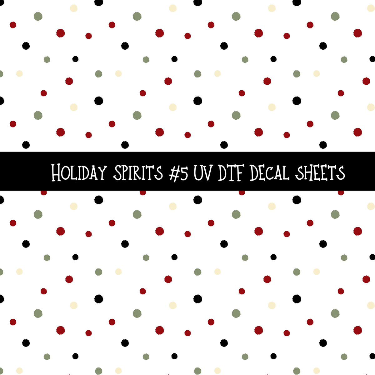 Holiday Spirits UV DTF Decal sheets 5 designs available