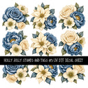 Holly Jolly Stamps and Tags UV DTF Decal sheets 4 Designs available
