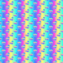 Holographic Look Printed Hearts - Adhesive Vinyl