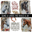 Home is where the Horse is Torn Pages UV DTF Decal sheets 2 Designs available