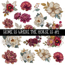 Home is where the Horse is Torn Pages UV DTF Decal sheets 2 Designs available