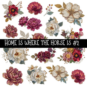 Home is where the Horse is Torn Pages UV DTF Decal sheets 2 Designs available