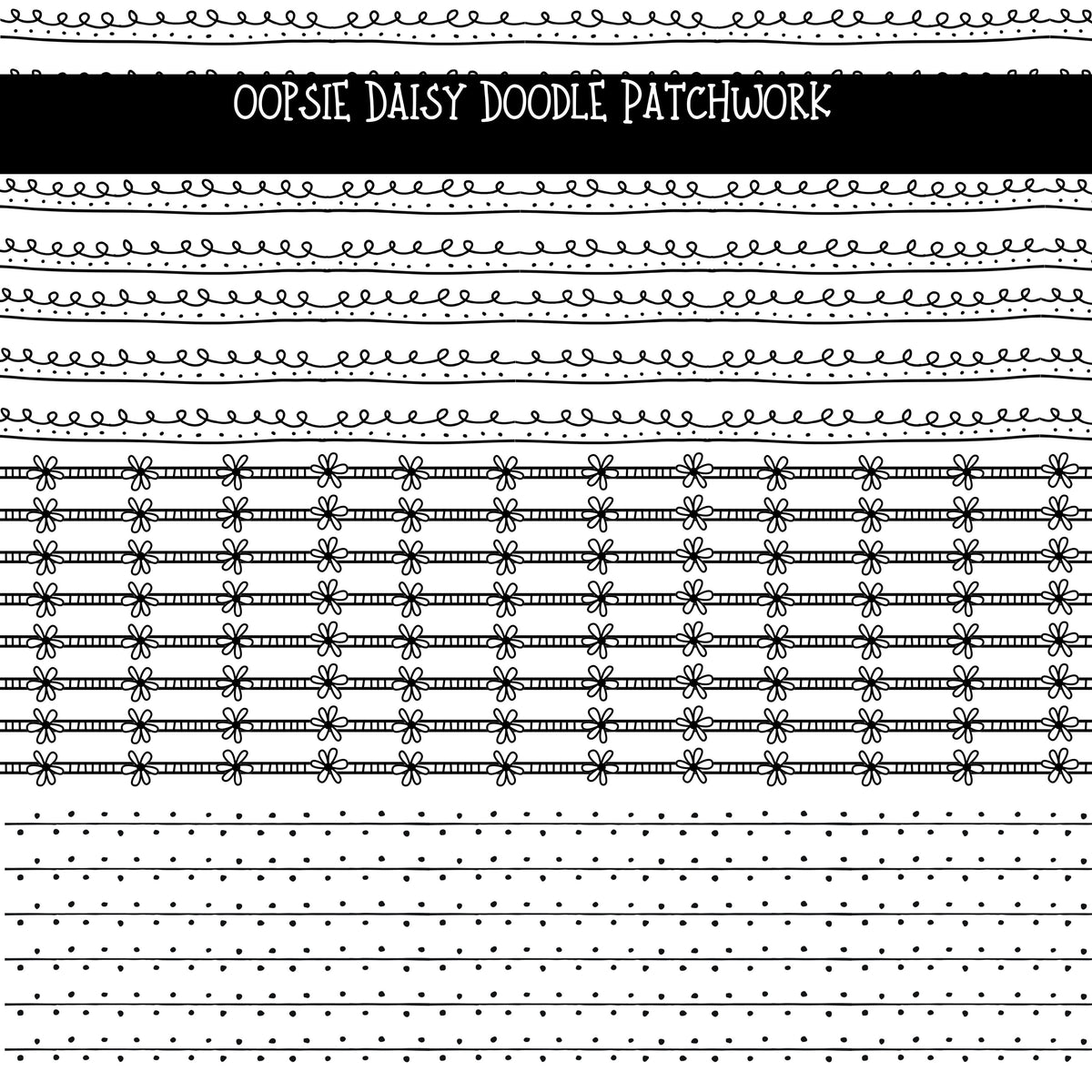 Oopsie Daisy Doodle Patchwork Set