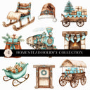 Homestead Holiday Collection UV DTF Decal Sheets- 6 Designs