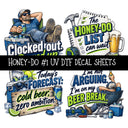 Honey-Do UV DTF Decal sheets 9 Designs available
