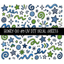 Honey-Do UV DTF Decal sheets 9 Designs available