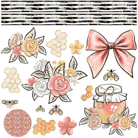 Honey Bee UV DTF Decal Sheets- 2 Design Options