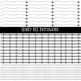 Honey Bee Doodle Patchwork Set