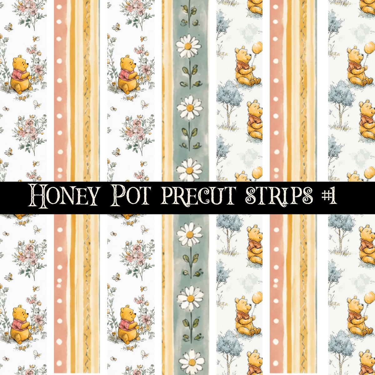 Honey Pot precut strips 12x12 vinyl sheet