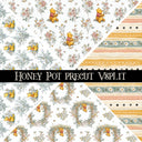 Honey Pot precut Vsplit 12x12 vinyl sheet