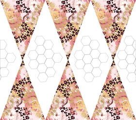 Honeycomb Diamond 20oz Straight Template SVG