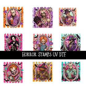 Horror Stamps UV DTF Decal sheets