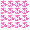 Hearts in multiple sizes UV DTF Decal sheets- multiple color options