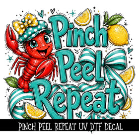 Pinch Peel Repeat UV DTF Decal