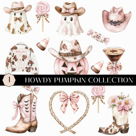 Howdy Pumpkin Collection UV DTF Decal Sheets- 5 Designs