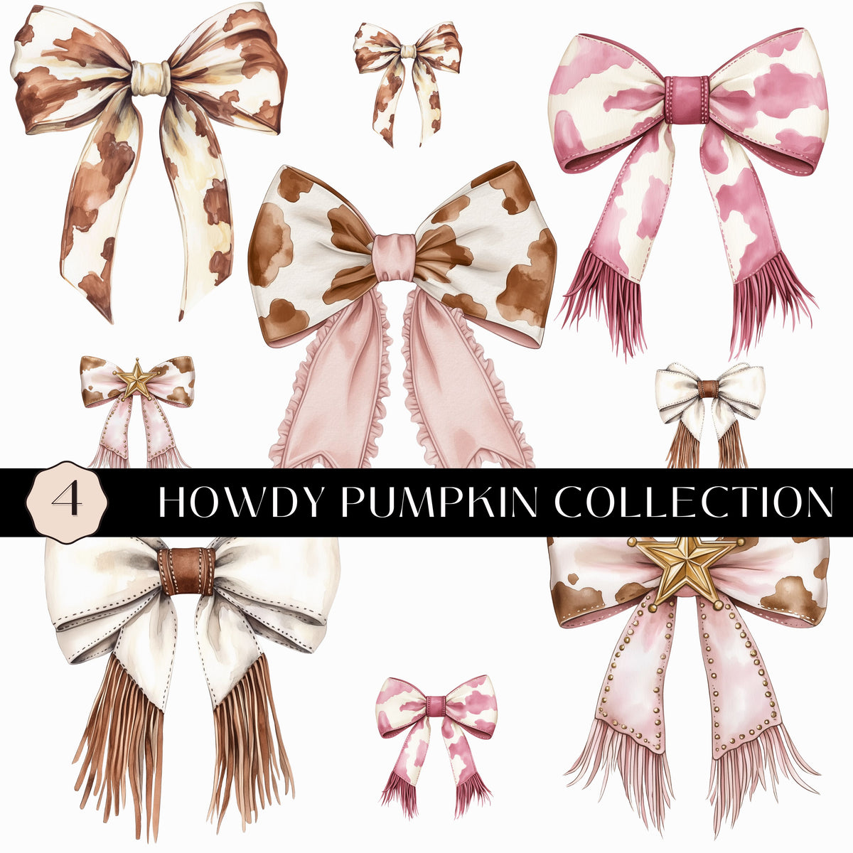 Howdy Pumpkin Collection UV DTF Decal Sheets- 5 Designs