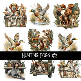 Hunting Dogs UV DTF Decal sheet 2 Designs to choose from
