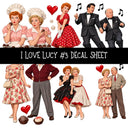 I Love Lucy UV DTF Decal sheets 13 Designs available