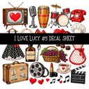 I Love Lucy UV DTF Decal sheets 13 Designs available