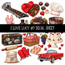 I Love Lucy UV DTF Decal sheets 13 Designs available