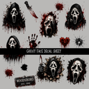 Ghost Face- Uvdtf Decal Sheet