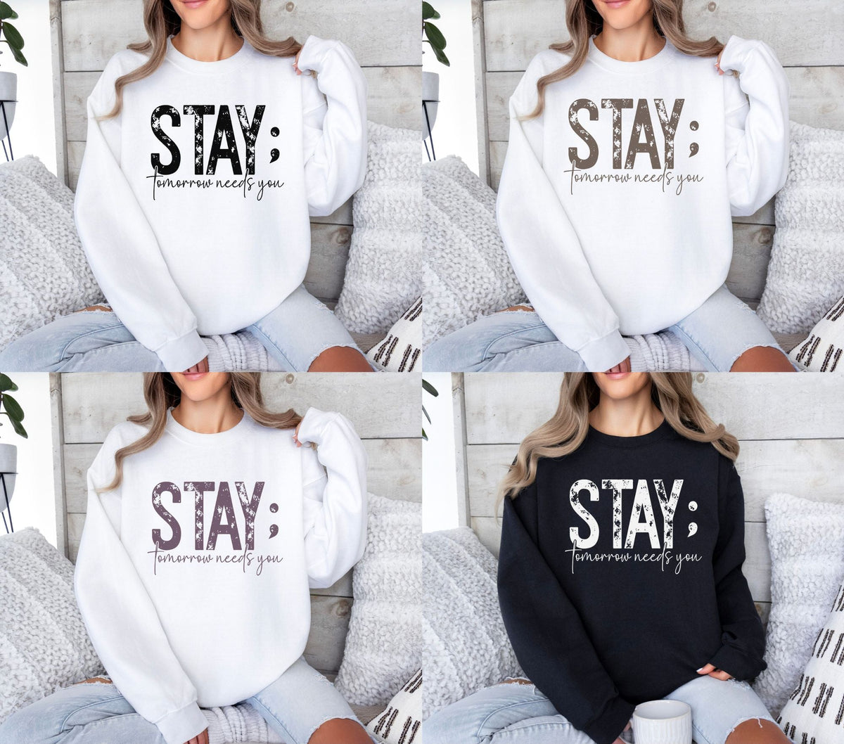 Stay tomorrow needs you DTF Transfers 4 color options