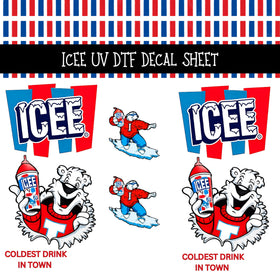 Icee UV DTF Decal sheets