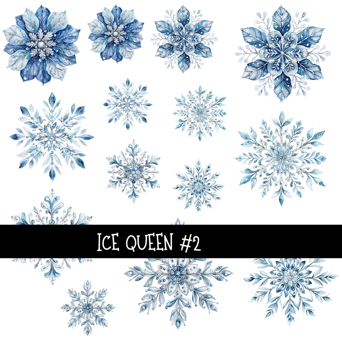 Ice Queen Collection 4 UV Decal sheets to choose from